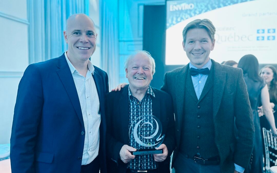 13e édition du Gala Envirolys : Viridis Environnement reconnue par ses pairs comme entreprise leader dans le développement de l’économie verte au Québec, par le CETEQ